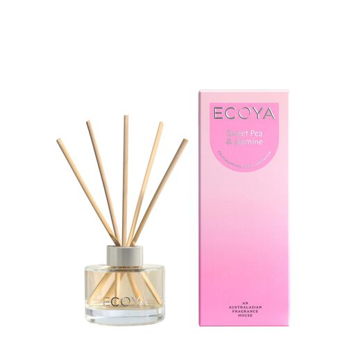 ECOYA Sweet Pea & Jasmine Mini Reed Diffuser 50ml